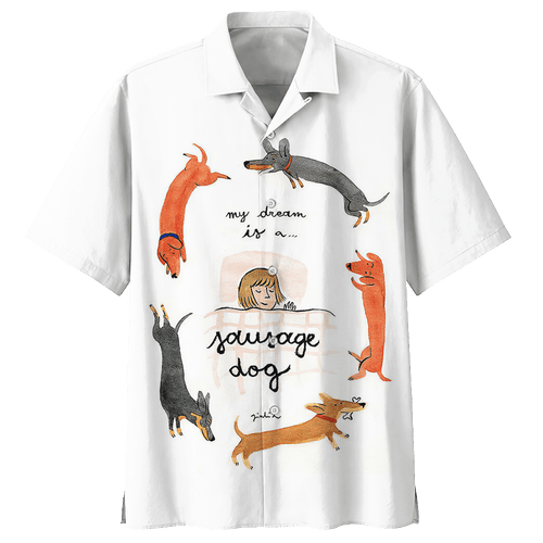 My Dream Is A Dachshund Hawaiian Shirt For Men Women