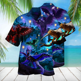Mysterious Winged Cats Hawaiian Shirt For Men Women