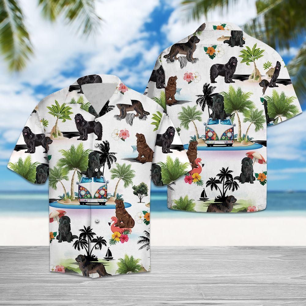 Newfoundlvacation Multicolor Unique Design Hawaiian Shirt For Men Women