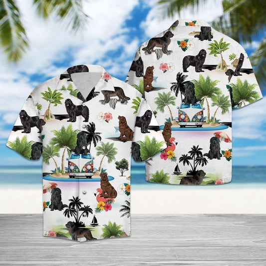Newfoundlvacation Multicolor Unique Design Hawaiian Shirt For Men Women