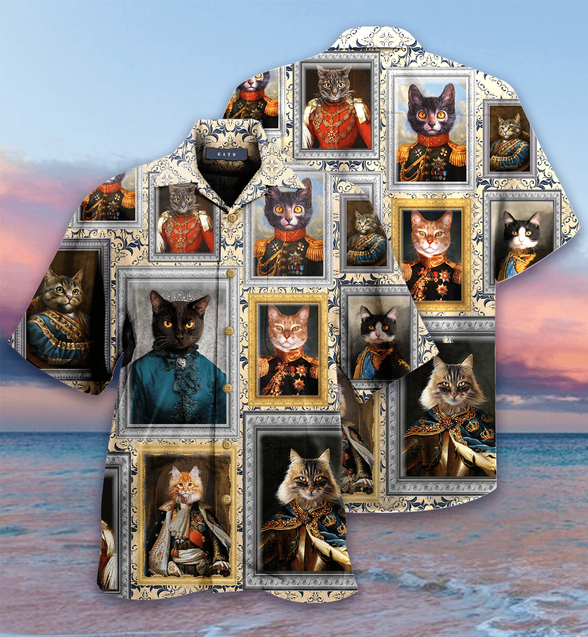 Noble Cat Aristocrat Hawaiian Shirt For Men Women