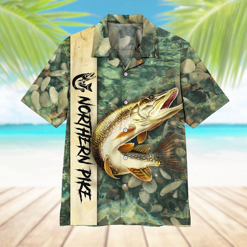 Northern Pike Fishing Hawaiian Shirt For Men Women