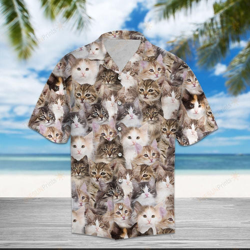 Norwegian Forest Cat Brown Best Design Hawaiian Shirt For Men Women
