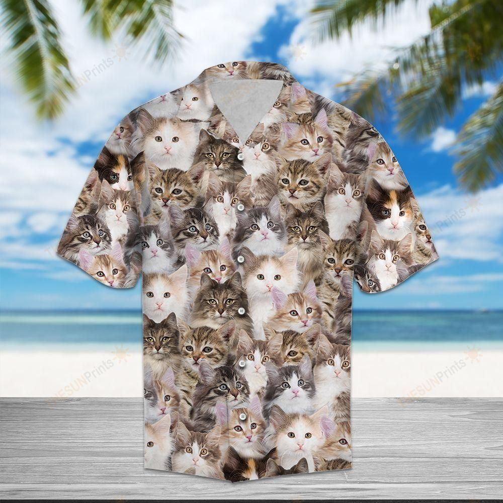 Norwegian Forest Cat Brown Best Design Hawaiian Shirt For Men Women