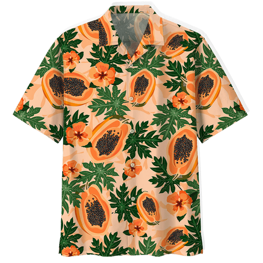 Papaya Fruit Hawaiian Shirt For Men Women