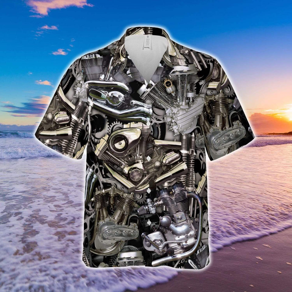 Passion For Motorcycle Mechanic Hawaiian Aloha Shirt For Men Women