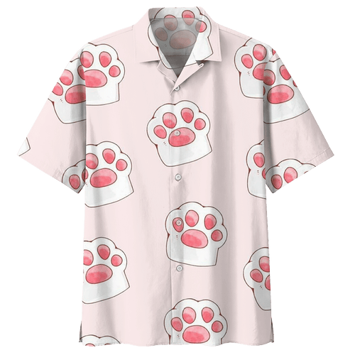 Paw Cat Hawaiian Shirt For Men Women