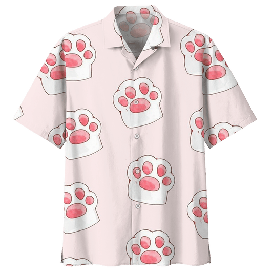 Paw Cat Hawaiian Shirt For Men Women