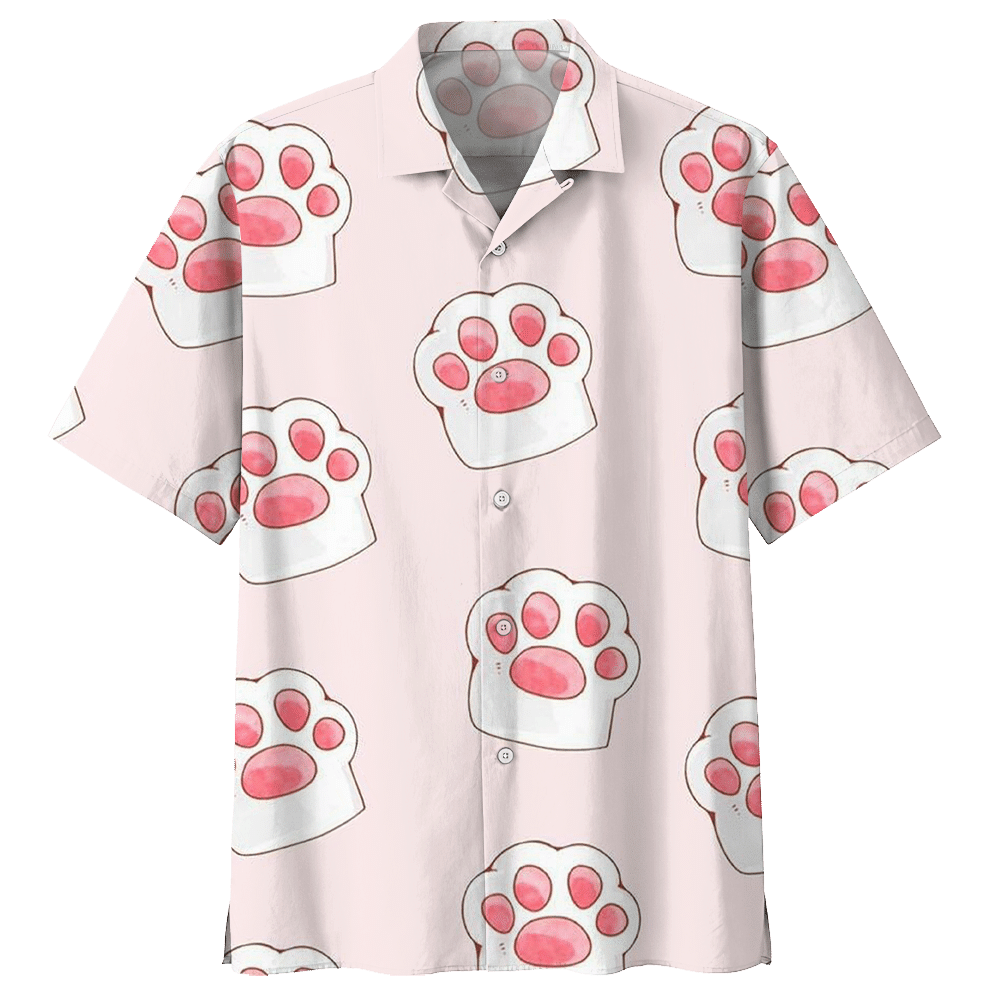 Paw Cat Hawaiian Shirt For Men Women