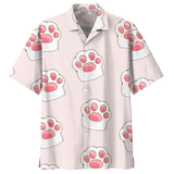 Paw Cat Hawaiian Shirt For Men Women