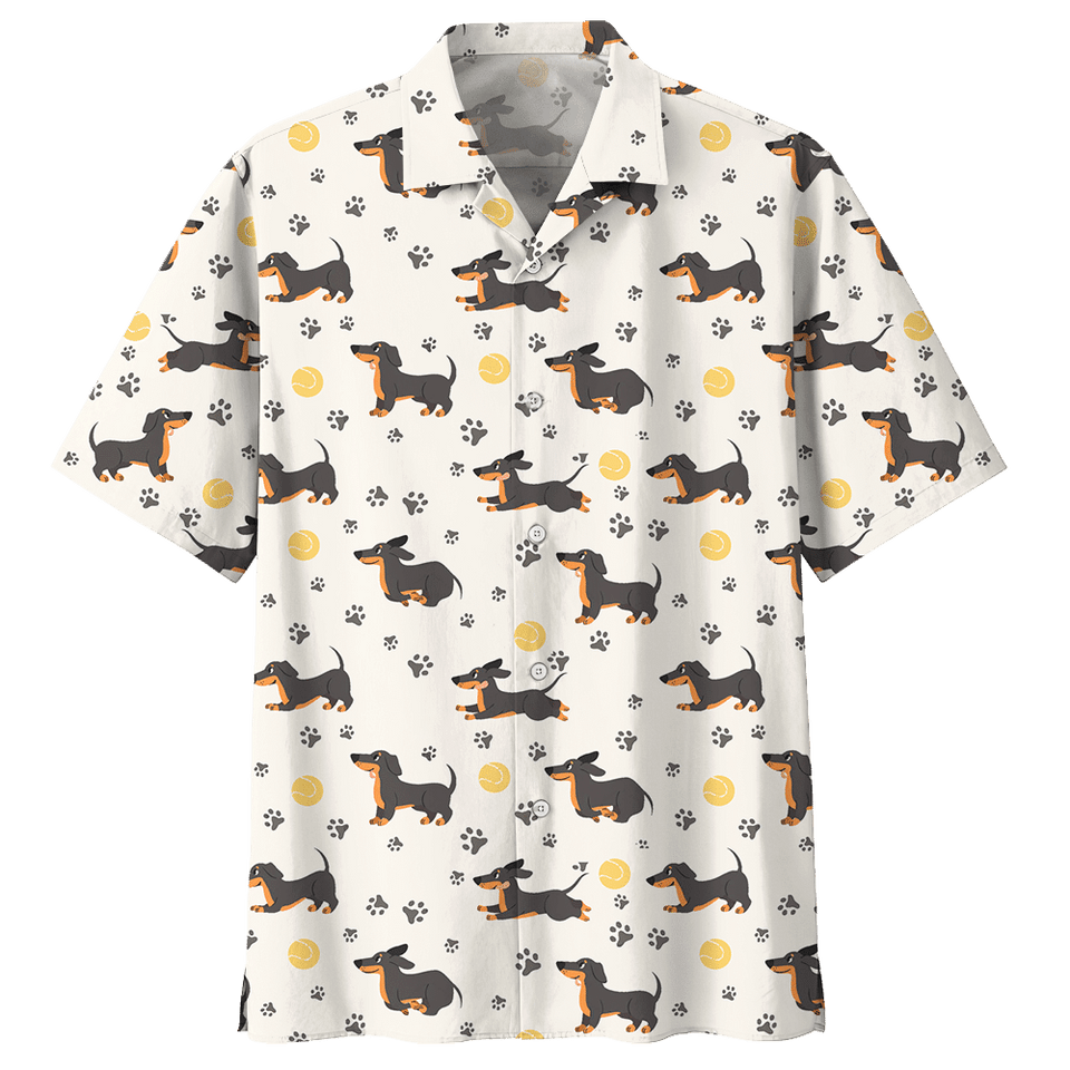 Paw Paw Dachshund Hawaiian Shirt For Men Women