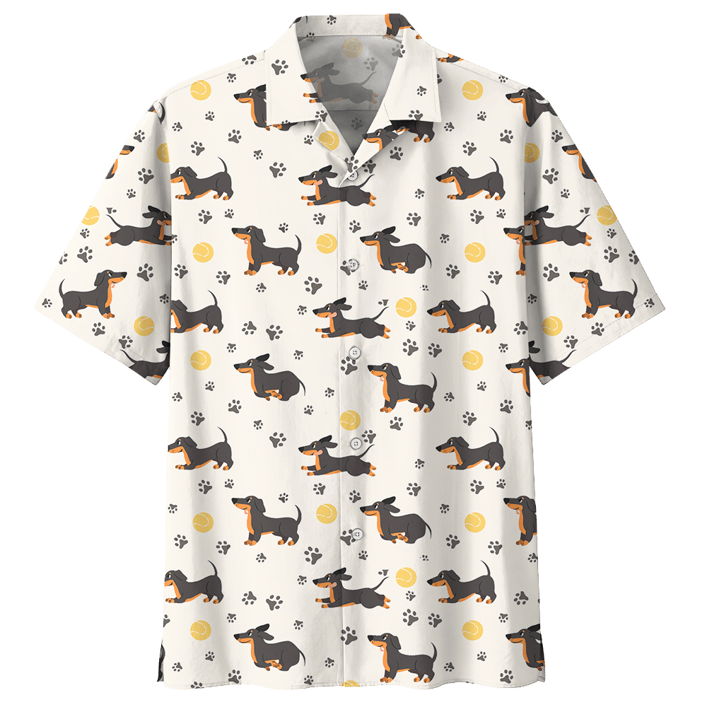 Paw Paw Dachshund Hawaiian Shirt For Men Women