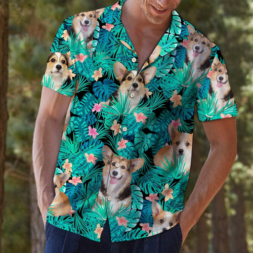 Pembroke Welsh Corgi Blue High Quality Hawaiian Shirt For Men Women