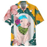 Pig Hawaiian Shirt Clothing Navy For Men Women
