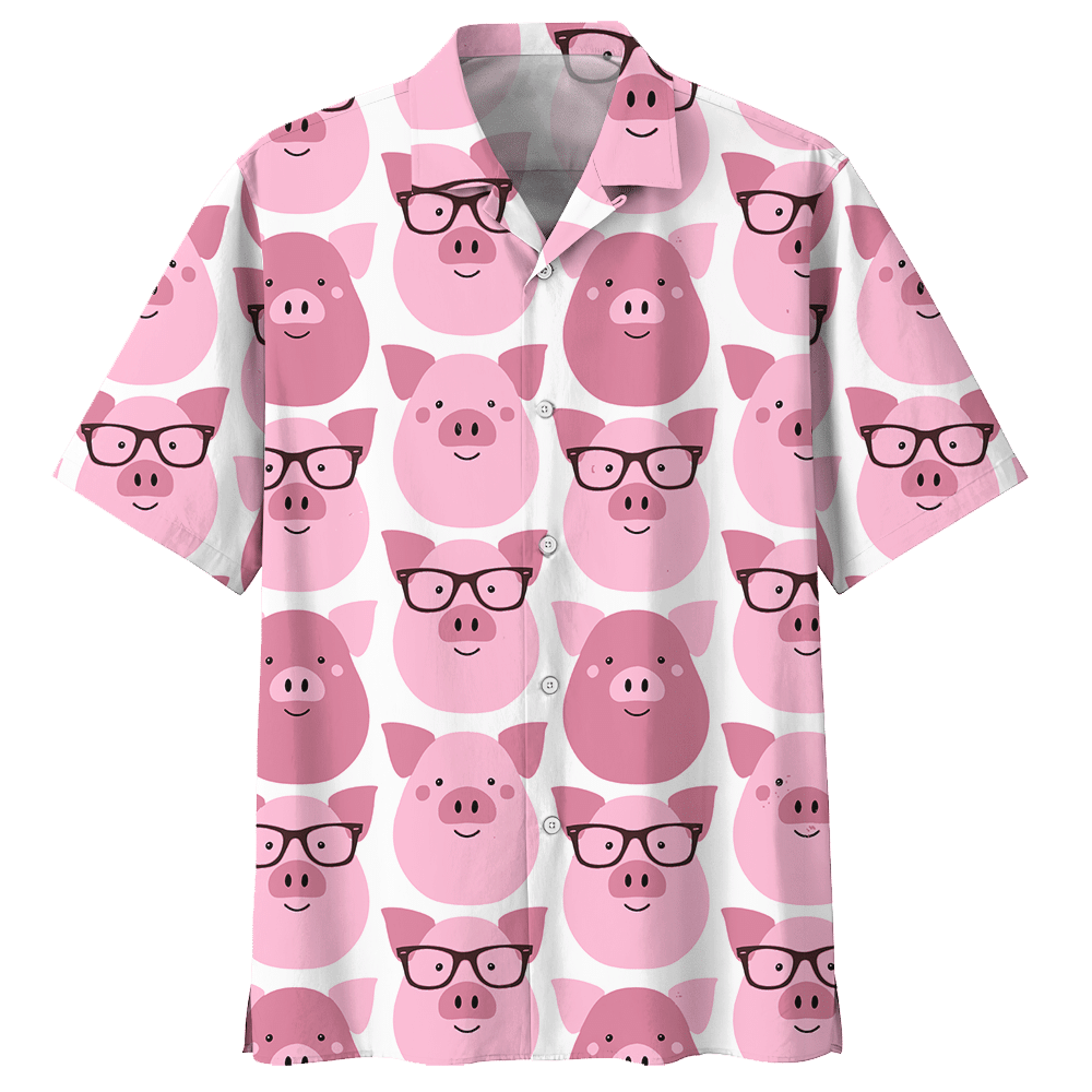 Pig Hawaiian Shirt Navy For Men Women