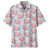 Pig Hawaiian Shirt Navy For Men Women