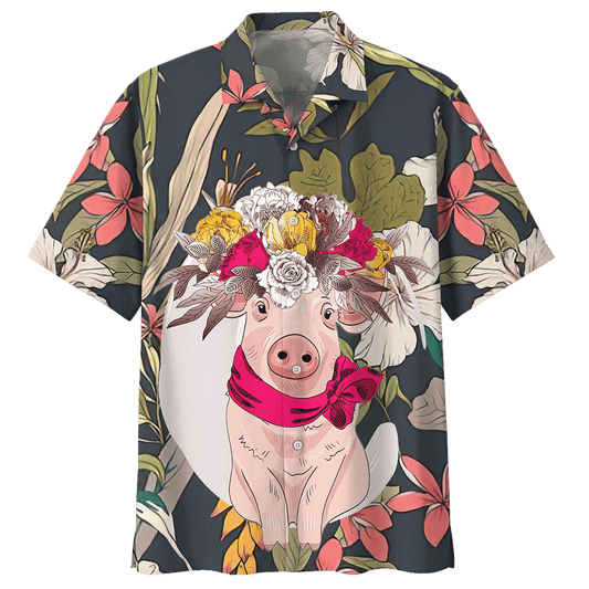 Pig Hawaiian Shirt Royal For Men Women
