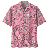 Pig Hawaiian Shirt Black For Men Women