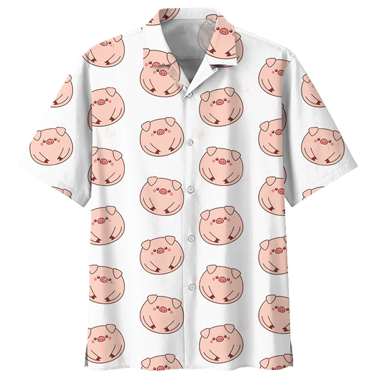 Pig Hawaiian Shirt Black For Men Women