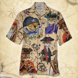Pirate Cat Hawaiian Shirt For Men Women