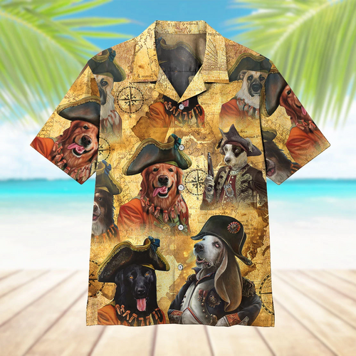 Pirate Dogs Hawaiian Shirt For Men Women