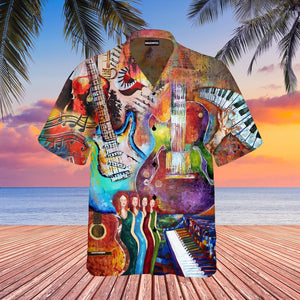 Playing Guitar Is My Hobby Hawaiian Shirt For Men Women