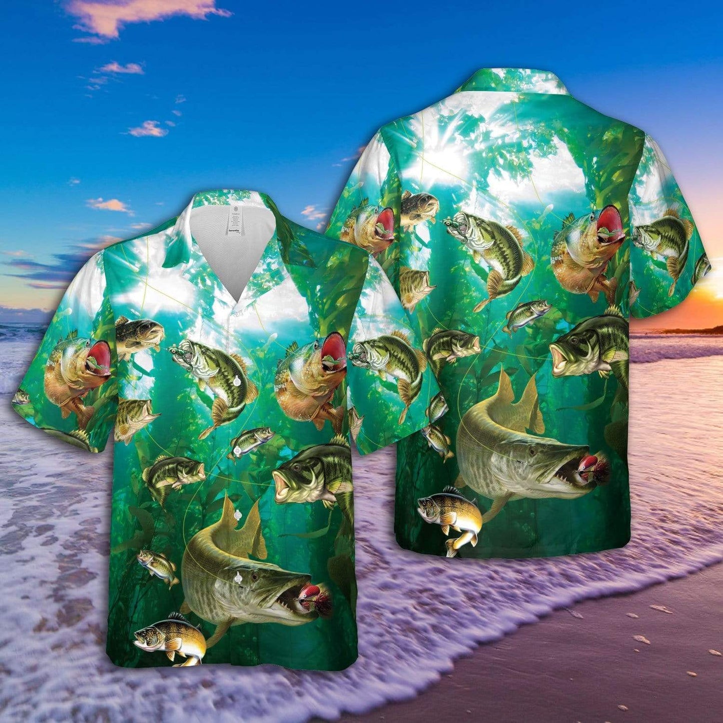 Proud Bass Fishing Angler Fisherman Hawaiian Aloha Shirt For Men Women