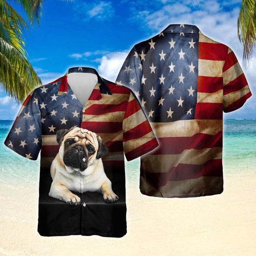 Pug Dog Hawaiian Shirt For Men Women