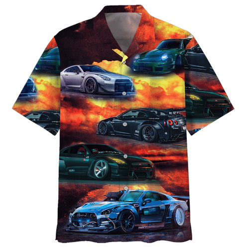 Racing Car Hawaiian Shirt For Men Women