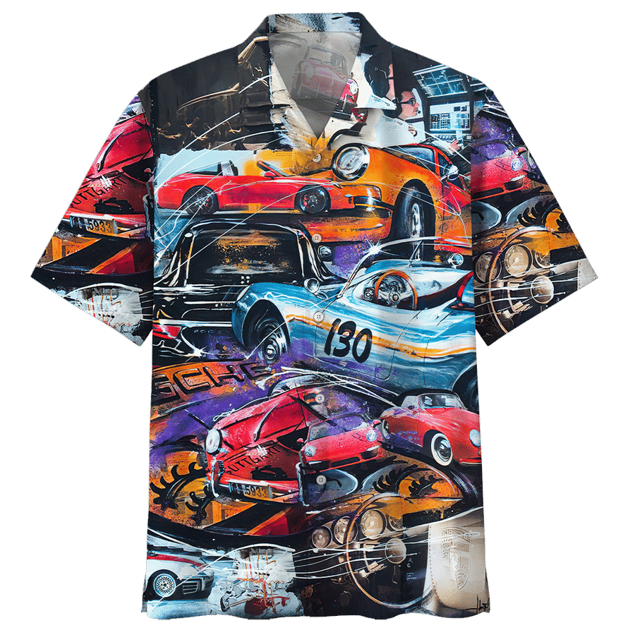 Racing Car Hawaiian Shirt For Men Women
