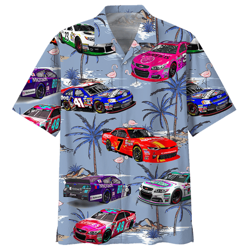 Racing Car Hawaiian Shirt For Men Women
