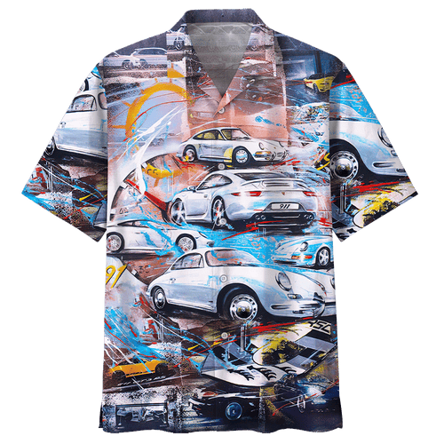 Racing Car Hawaiian Shirt For Men Women