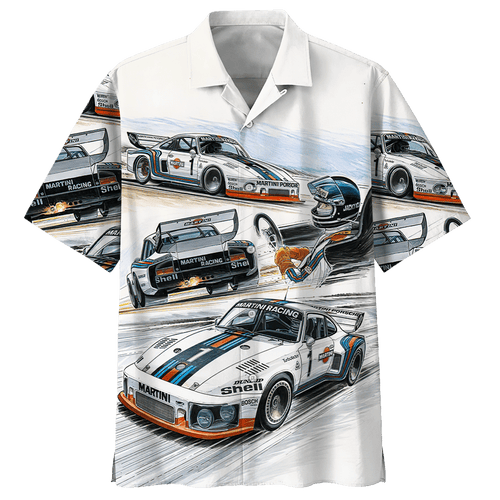 Racing Car Hawaiian Shirt For Men Women