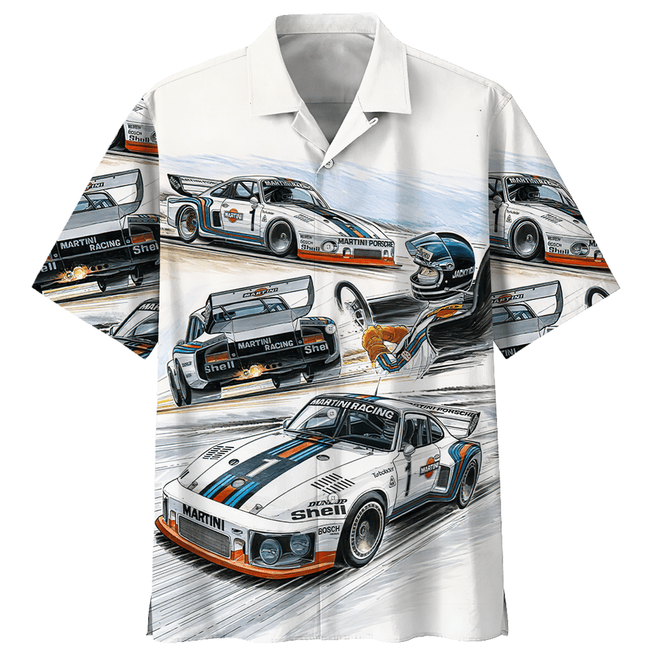 Racing Car Hawaiian Shirt For Men Women