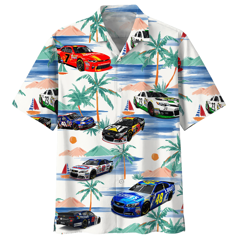 Racing Car Hawaiian Shirt For Men Women