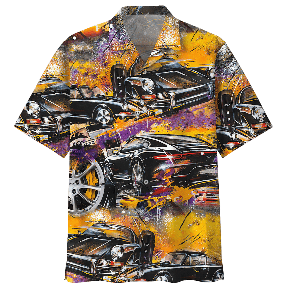 Racing Car Hawaiian Shirt For Men Women