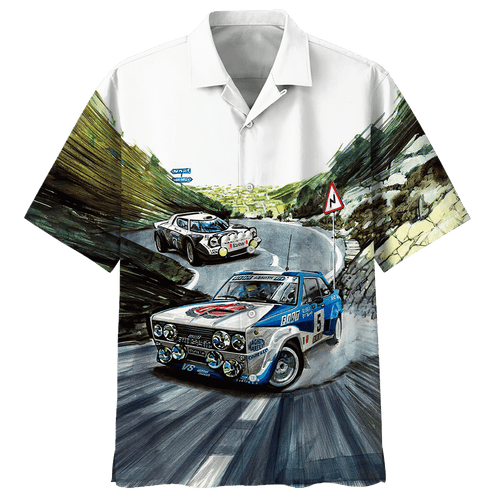 Racing Car Hawaiian Shirt For Men Women