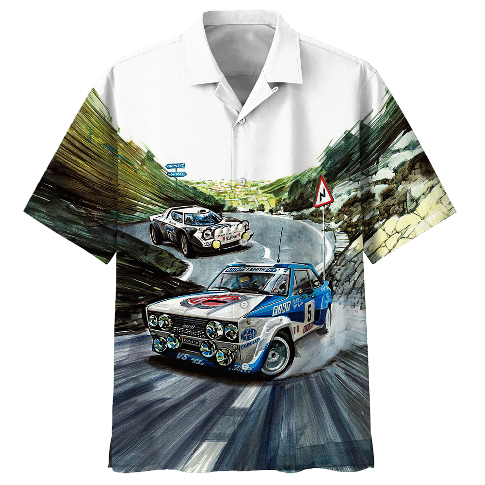 Racing Car Hawaiian Shirt For Men Women