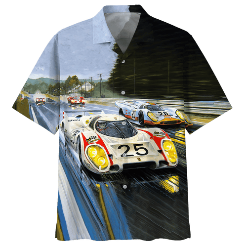 Racing Car Hawaiian Shirt For Men Women