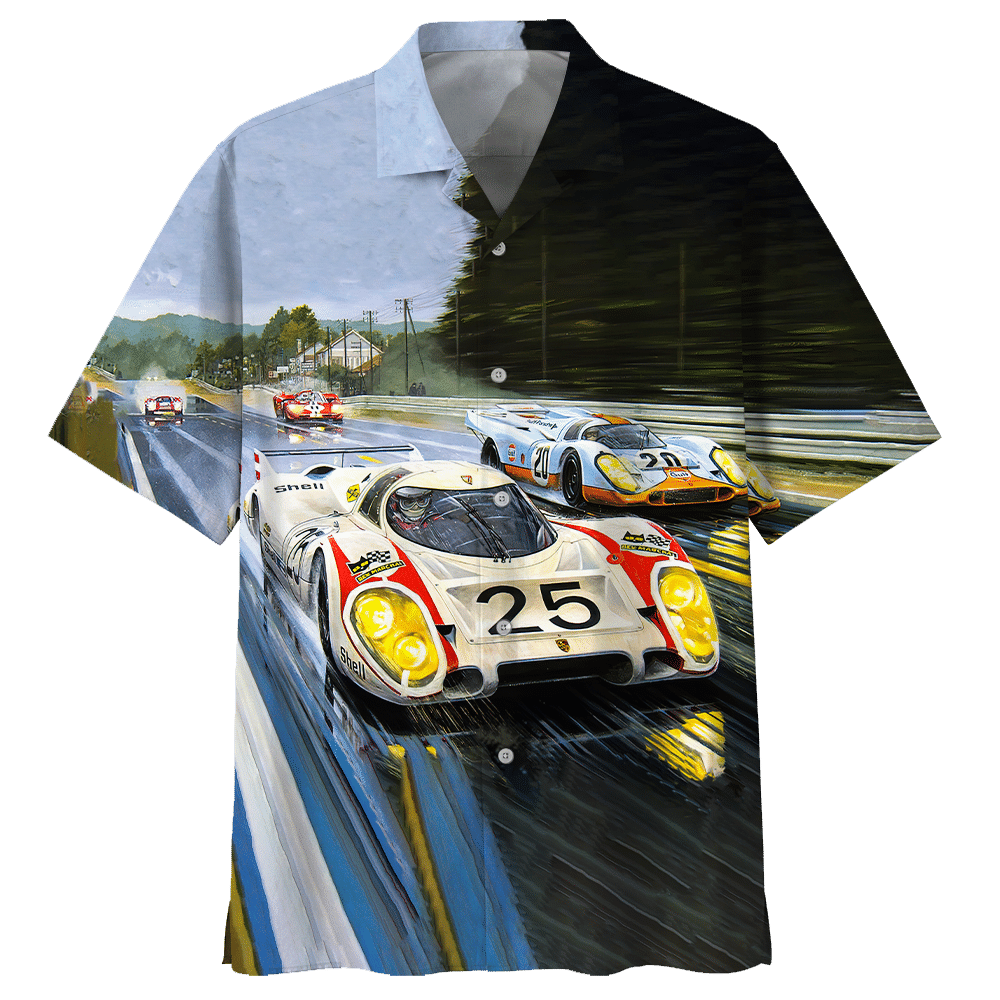 Racing Car Hawaiian Shirt For Men Women
