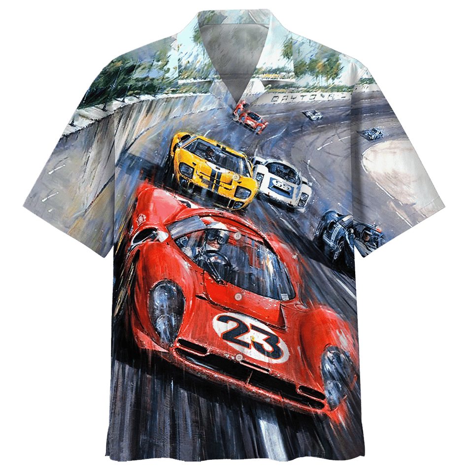Racing Car Hawaiian Shirt For Men Women