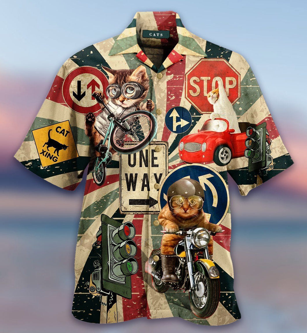 Racing Cats Hawaiian Shirt For Men Women