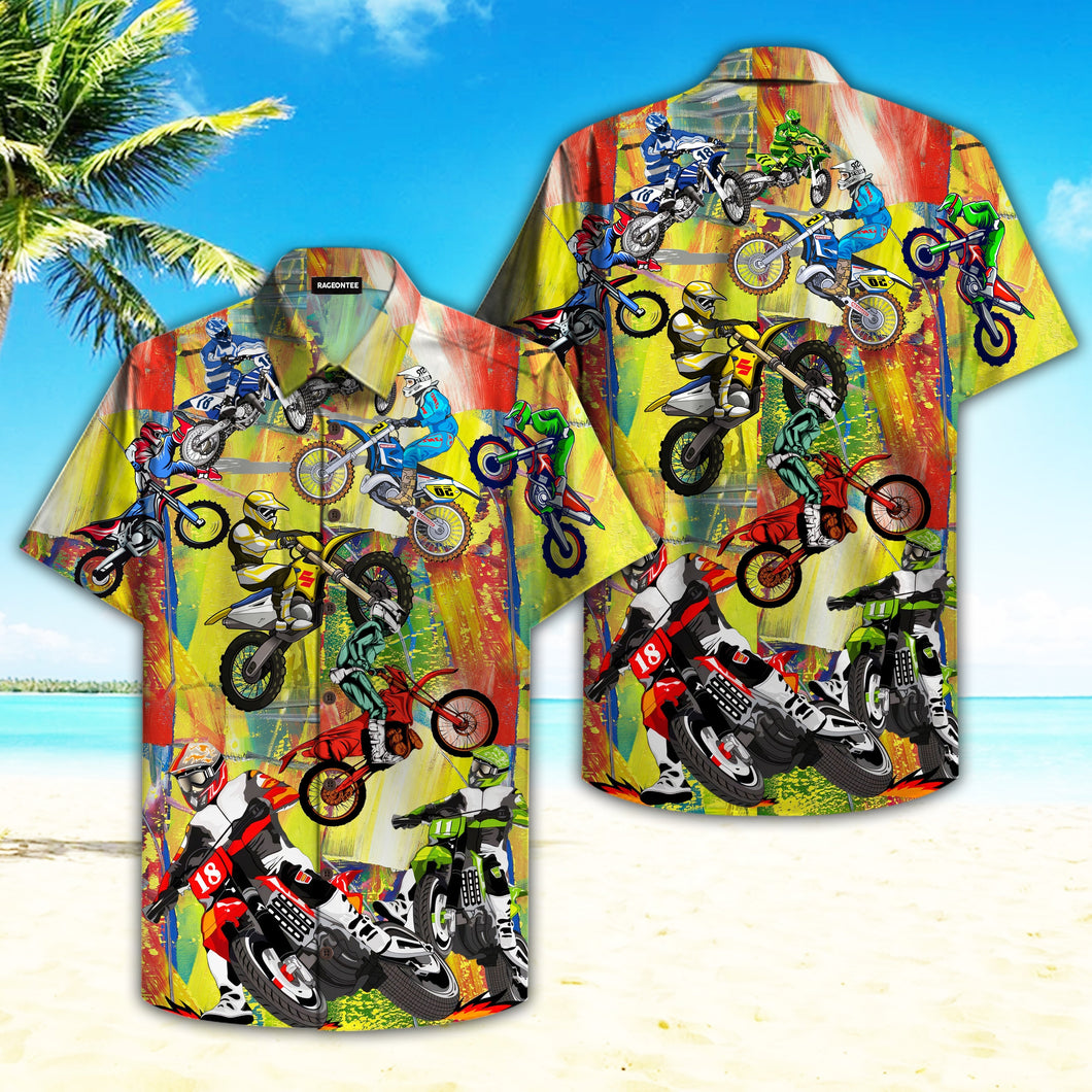 Racing Motocross Lover Hawaiian Shirt For Men Women