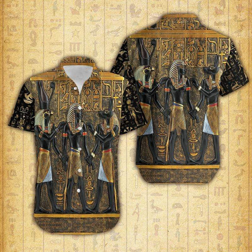 Rameses Anubis Ancient Egypt Hawaiian Aloha Shirt For Men Women