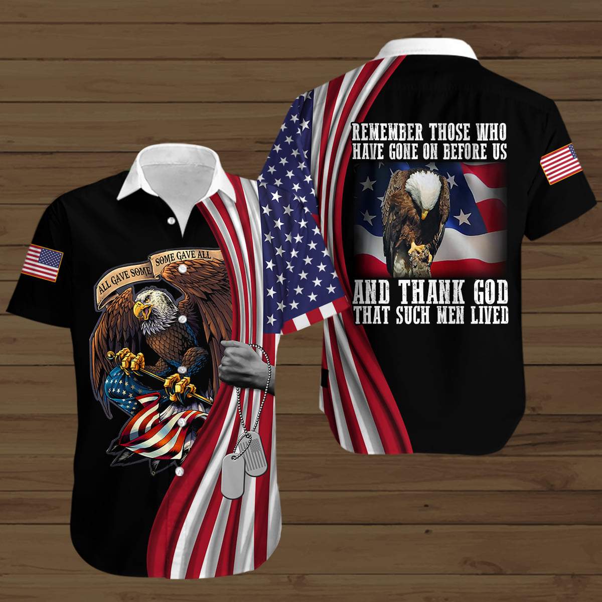 Remember Those Who Have Gone On Before Us Eagle Veteran Hawaiian Shirt For Men Women