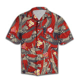 Retro Cat Party Red Awesome Design Hawaiian Shirt For Men Women