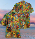 Retro Cats Multicolor Unique Design Hawaiian Shirt For Men Women