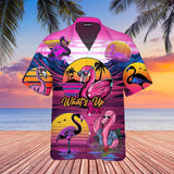 Retro Tropical Flamingo Hawaiian Shirt For Men Women