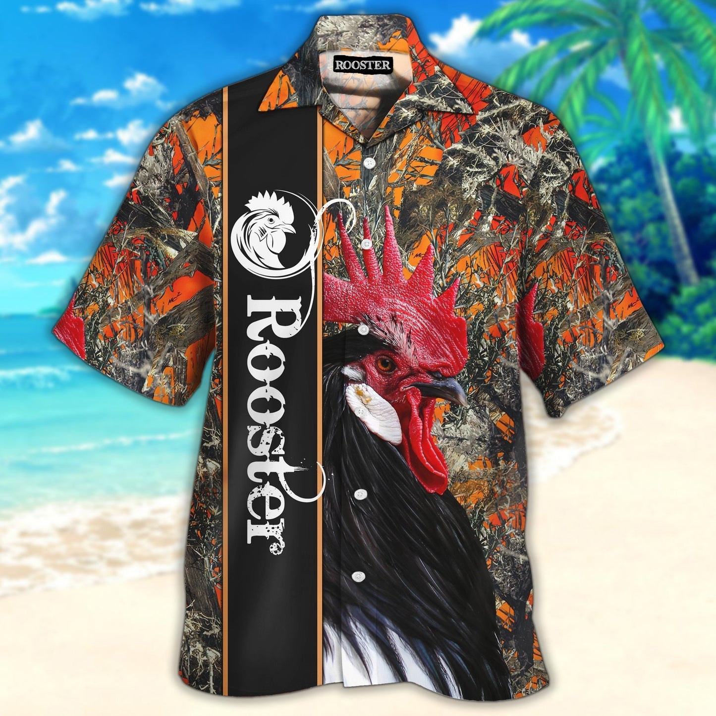 Rooster Aloha Hawaiian Shirt For Men Women