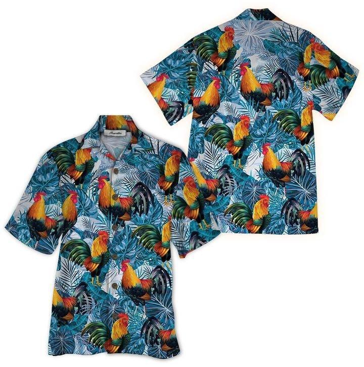 Rooster Hawaiian Shirt For Men Women